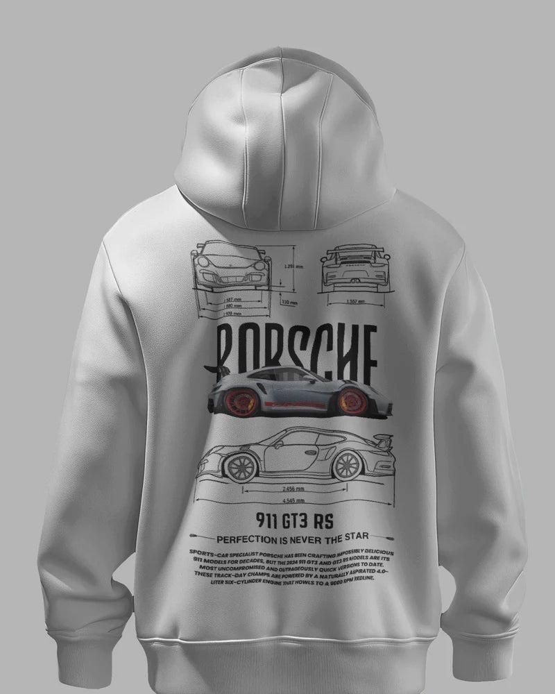 Men's Graphic Print white Hooide
