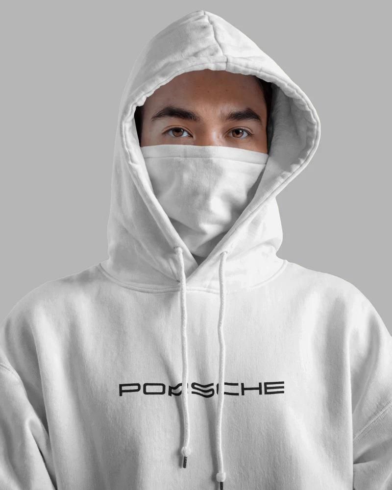 Men's Graphic Print white Hooide