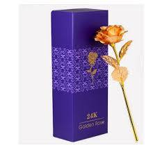 24K Gold Rose Gift Box